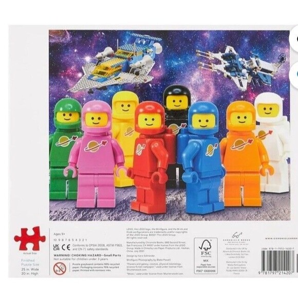 LEGO X Chronicle Books Lego Space Stars Minifigures- 1000 piece Puzzle - Picture 11 of 14